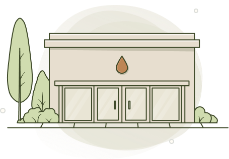 Illustration of a local Labcorp lab building