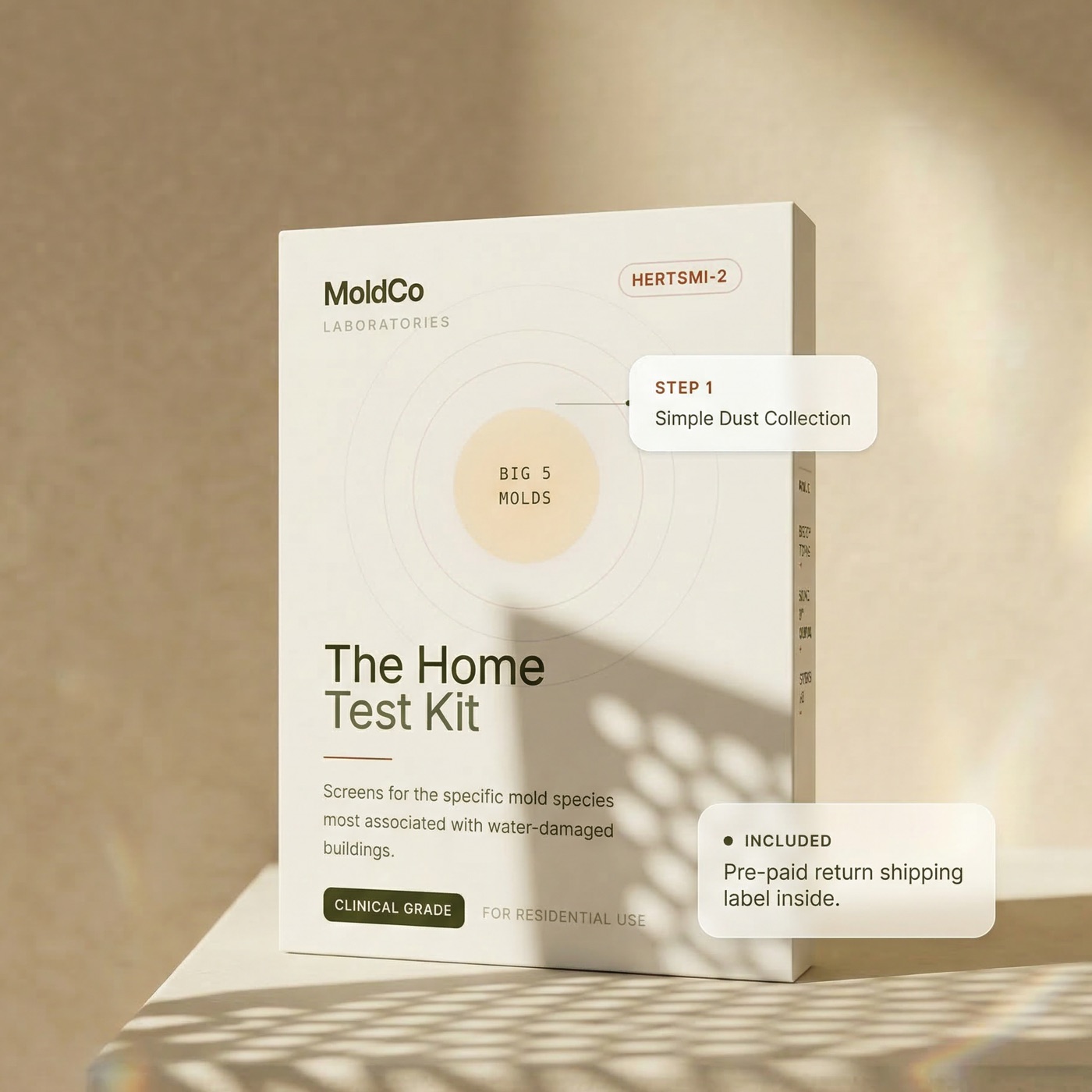 The MoldCo mold home test kit