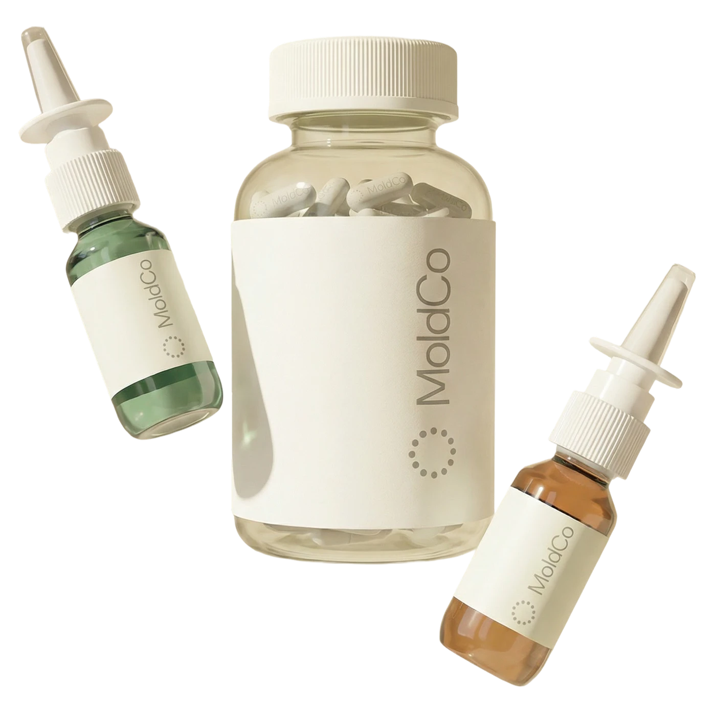 The MoldCo protocol: binder capsules and two nasal sprays